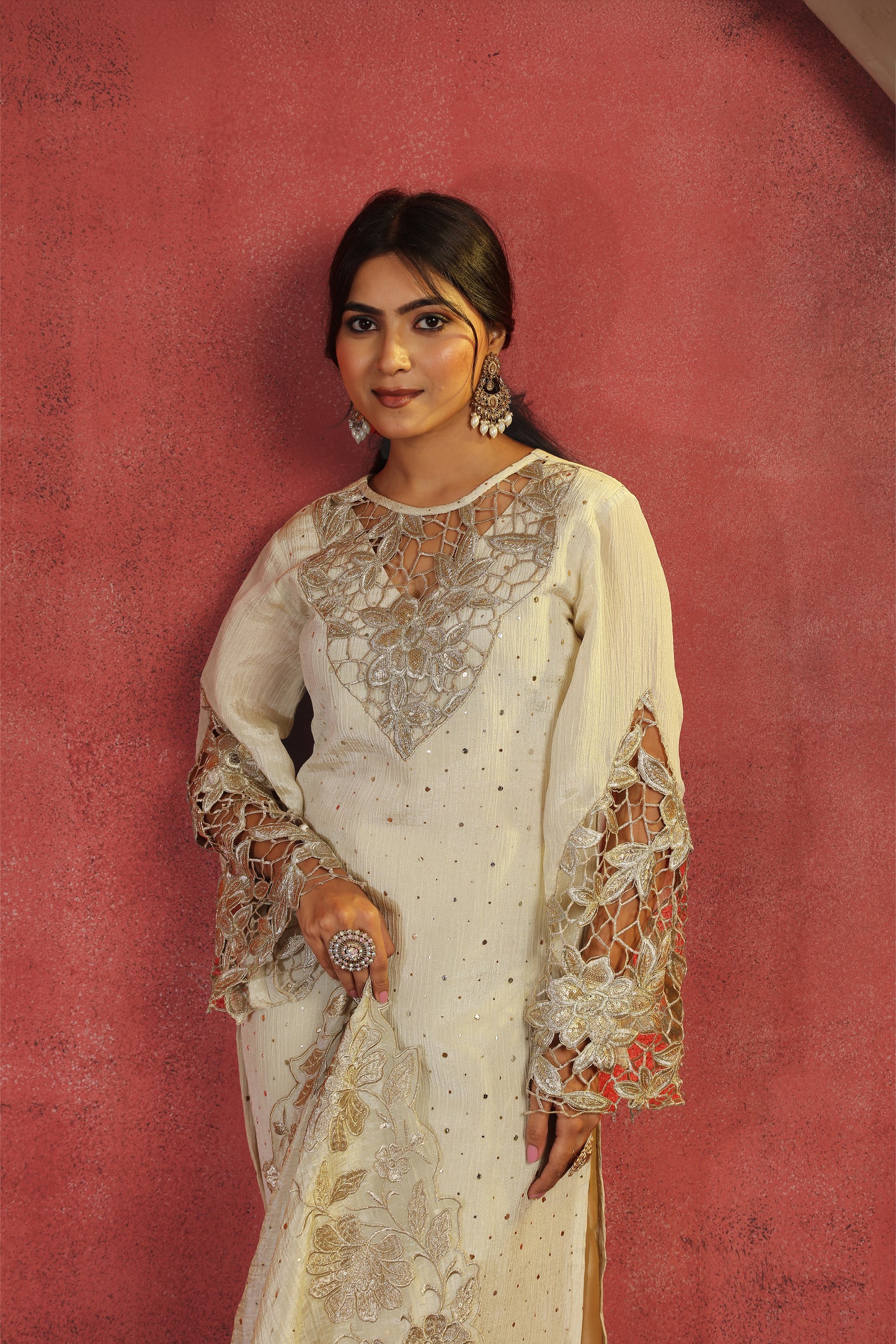 Tissue Crush Pitha Dupatta