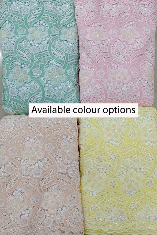 Pink Floral Cutwork Sharara Set