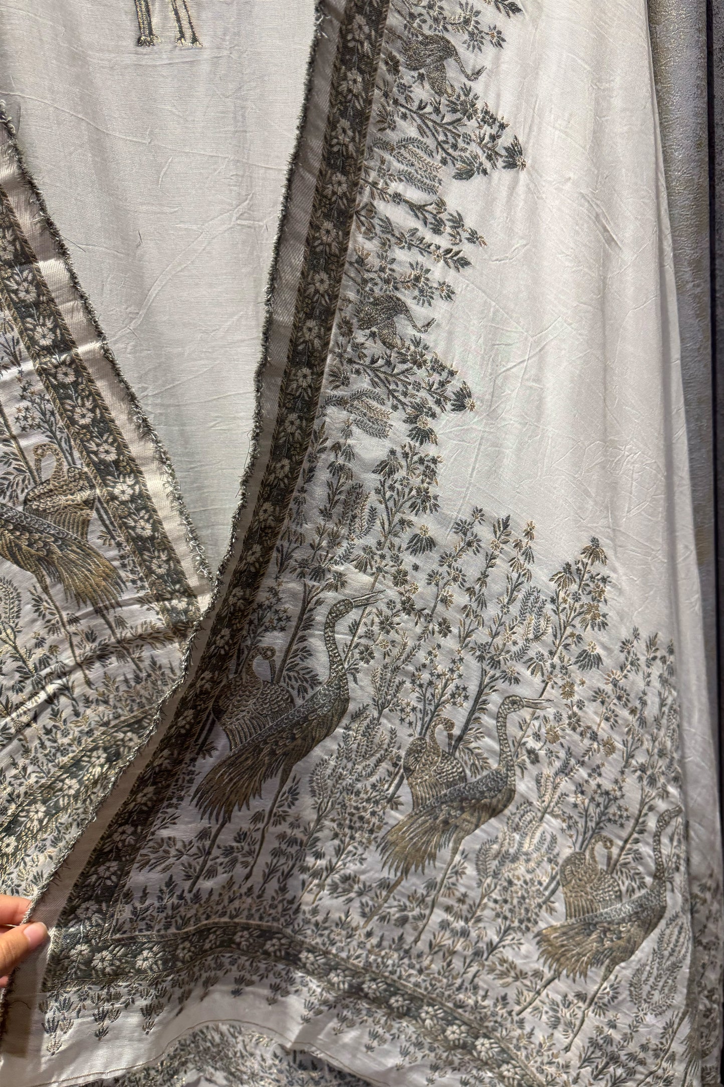 Chanderi Unstitched Woven Suit set