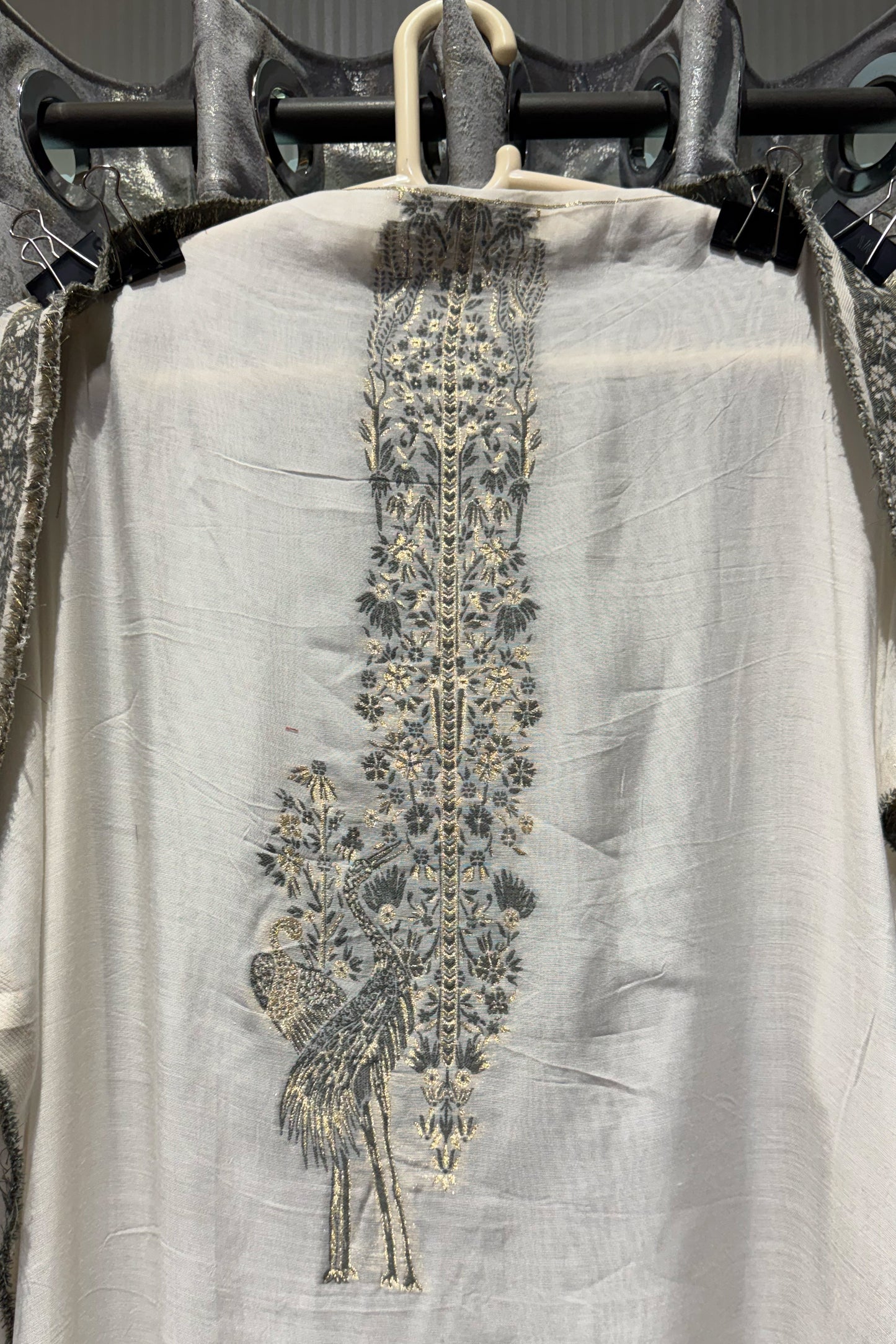 Chanderi Unstitched Woven Suit set