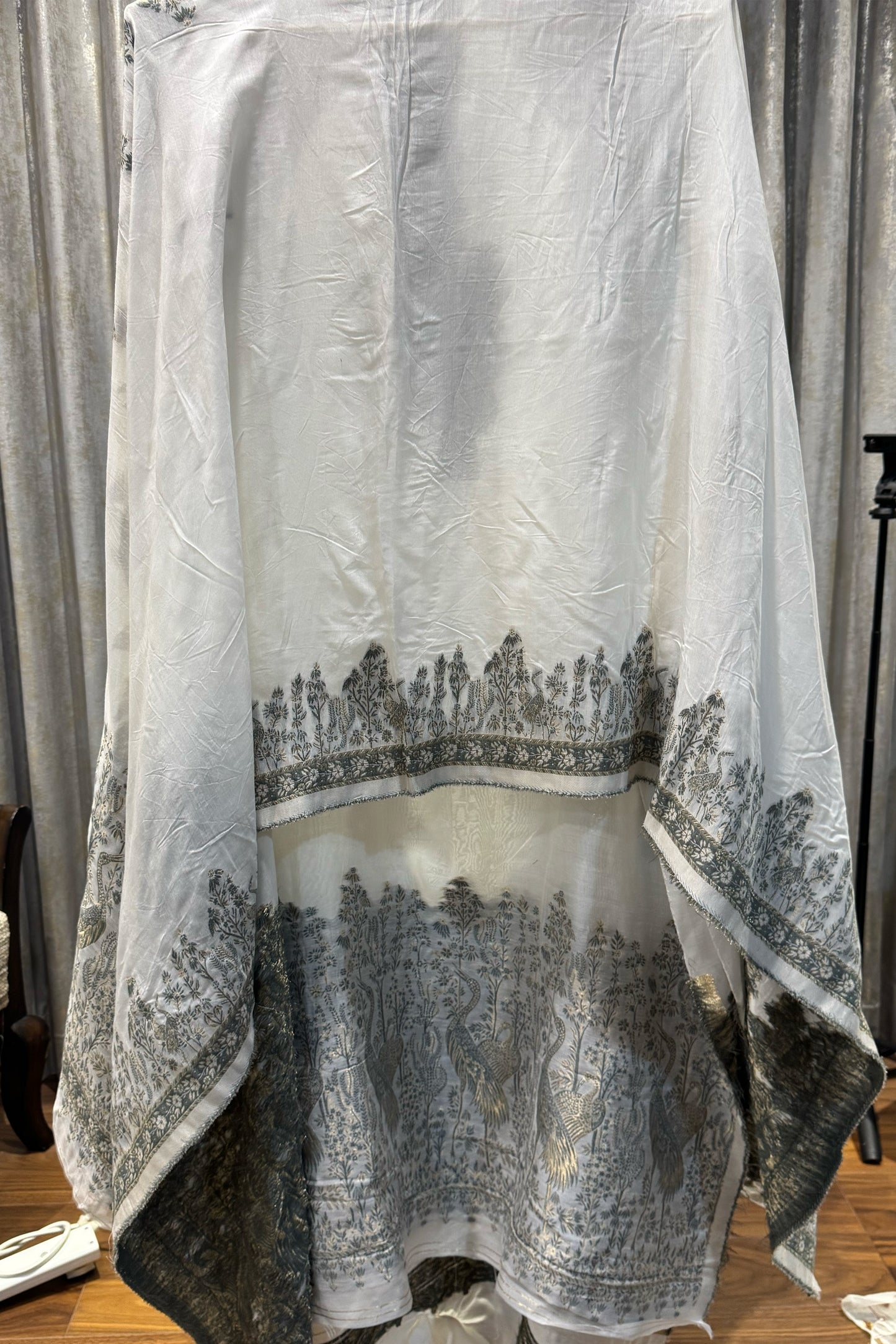 Chanderi Unstitched Woven Suit set