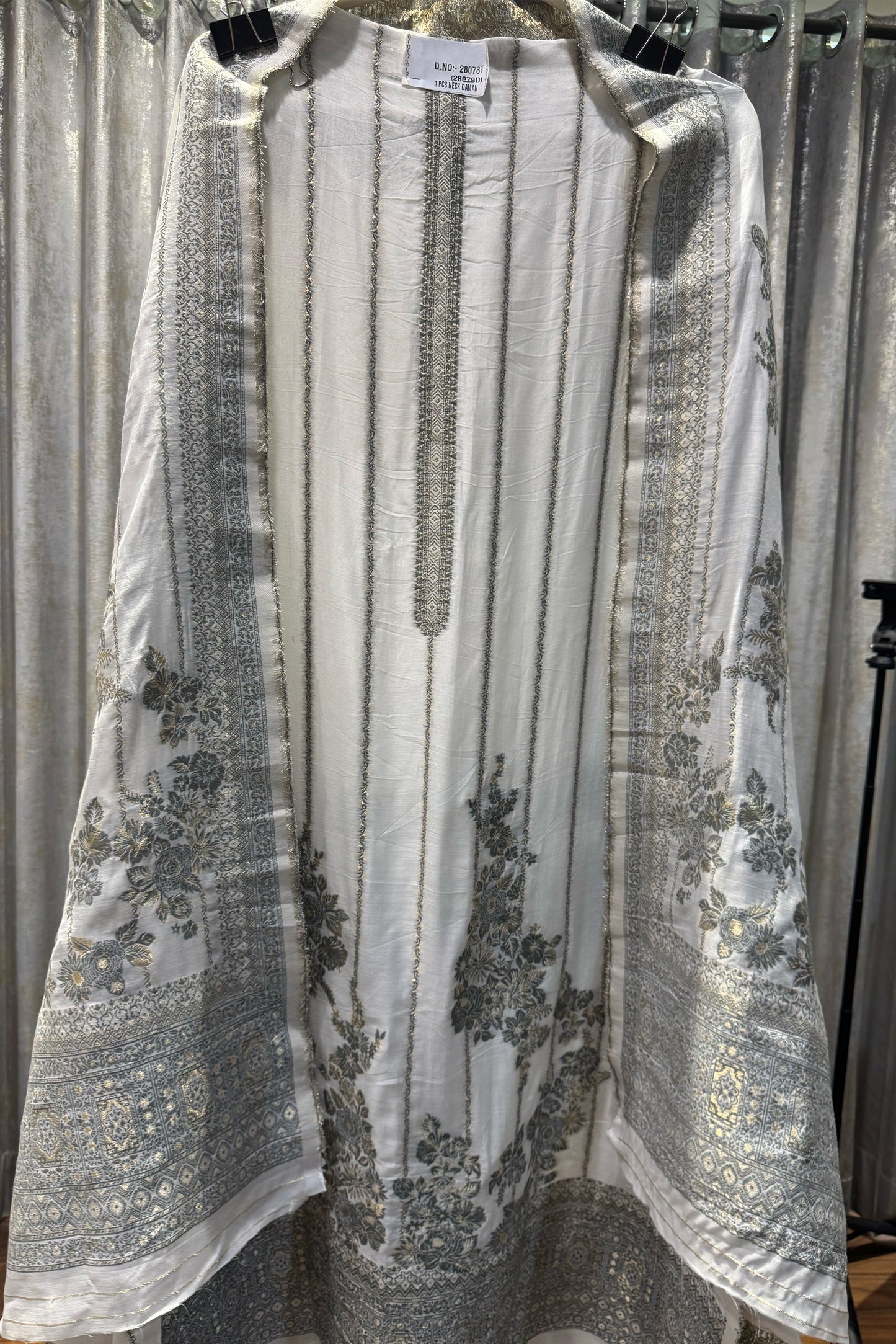 Chanderi Unstitched Woven Suit set