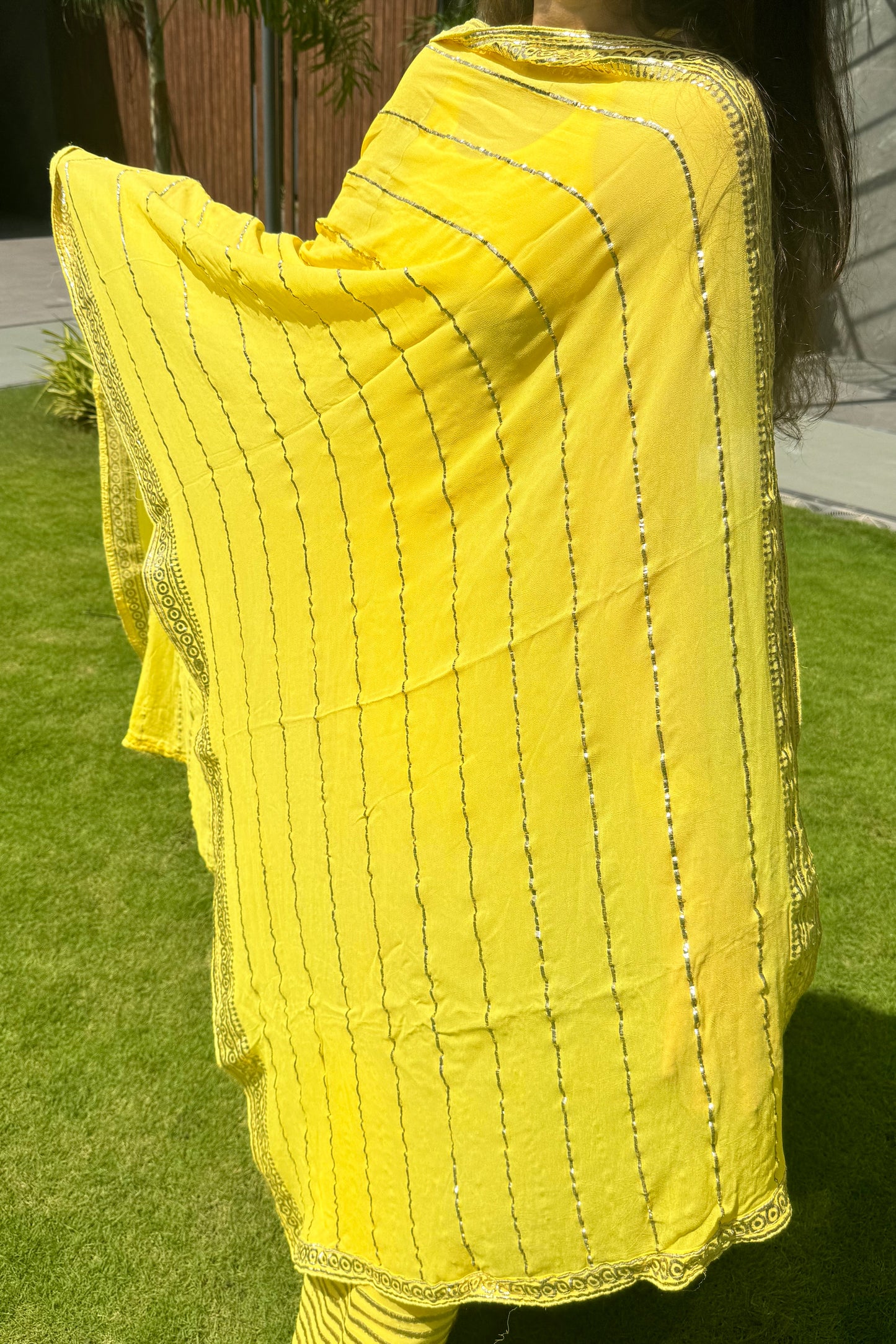 Foil Embroidered Georgette Suit