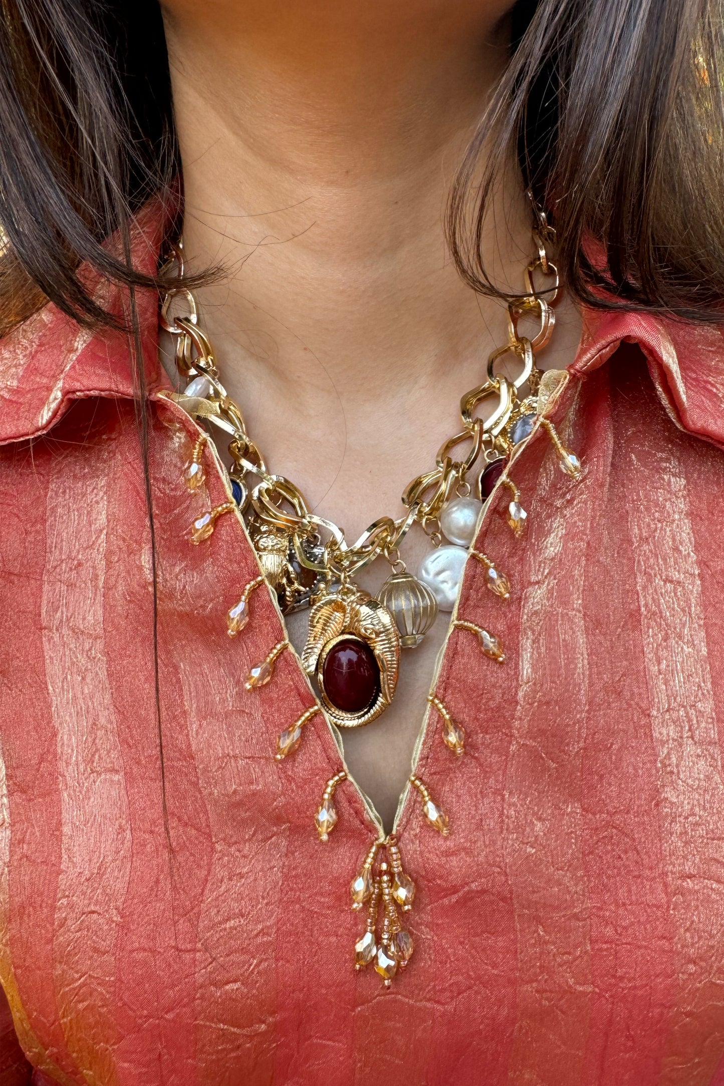 Self-Woven Jacquard Tissue Coord Set