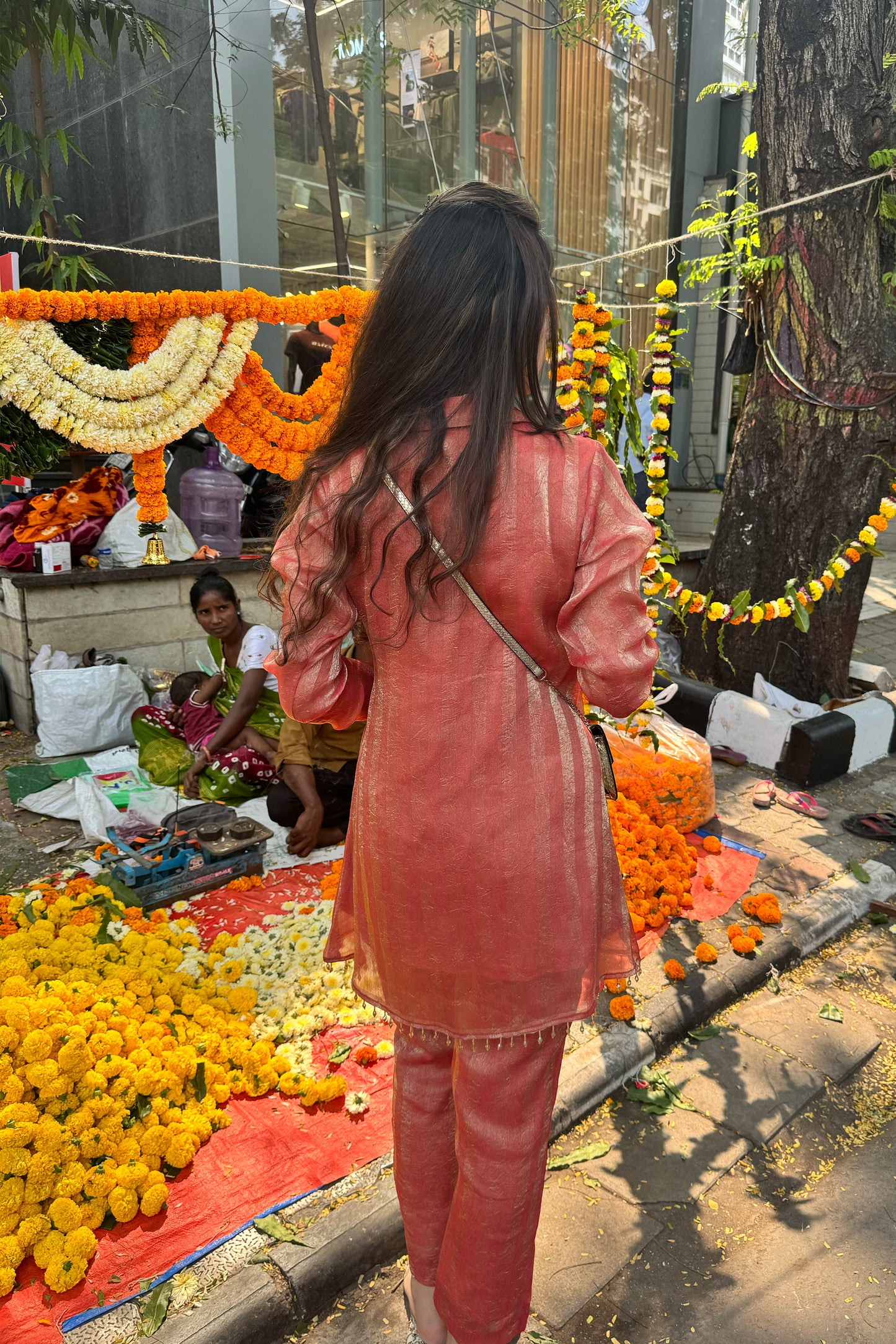 Self-Woven Jacquard Tissue Coord Set