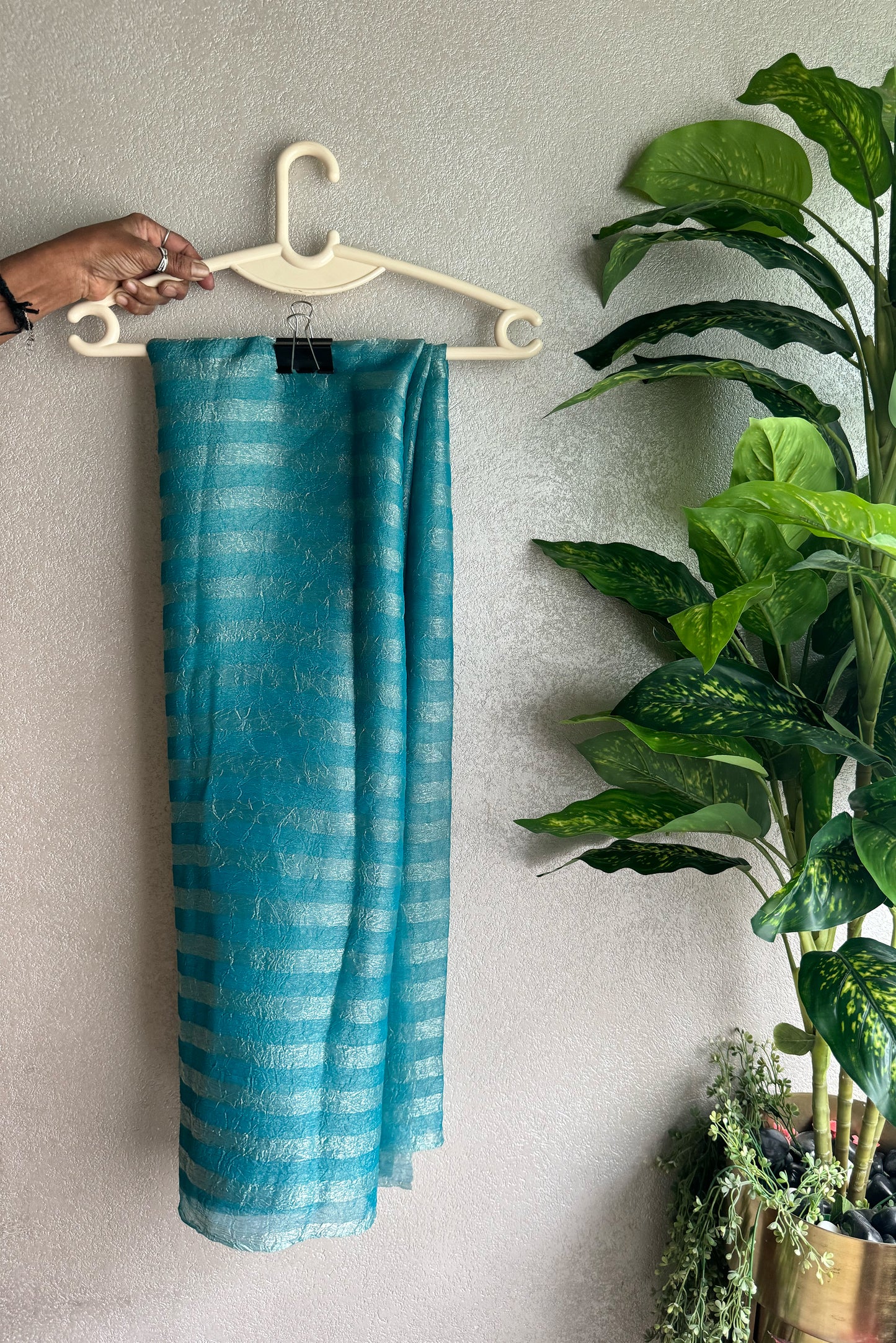 Jacquard Tissue Mirror Work Coord Set