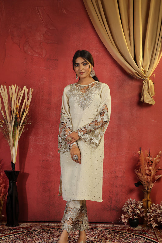 Pitha Cutwork tissue coord set