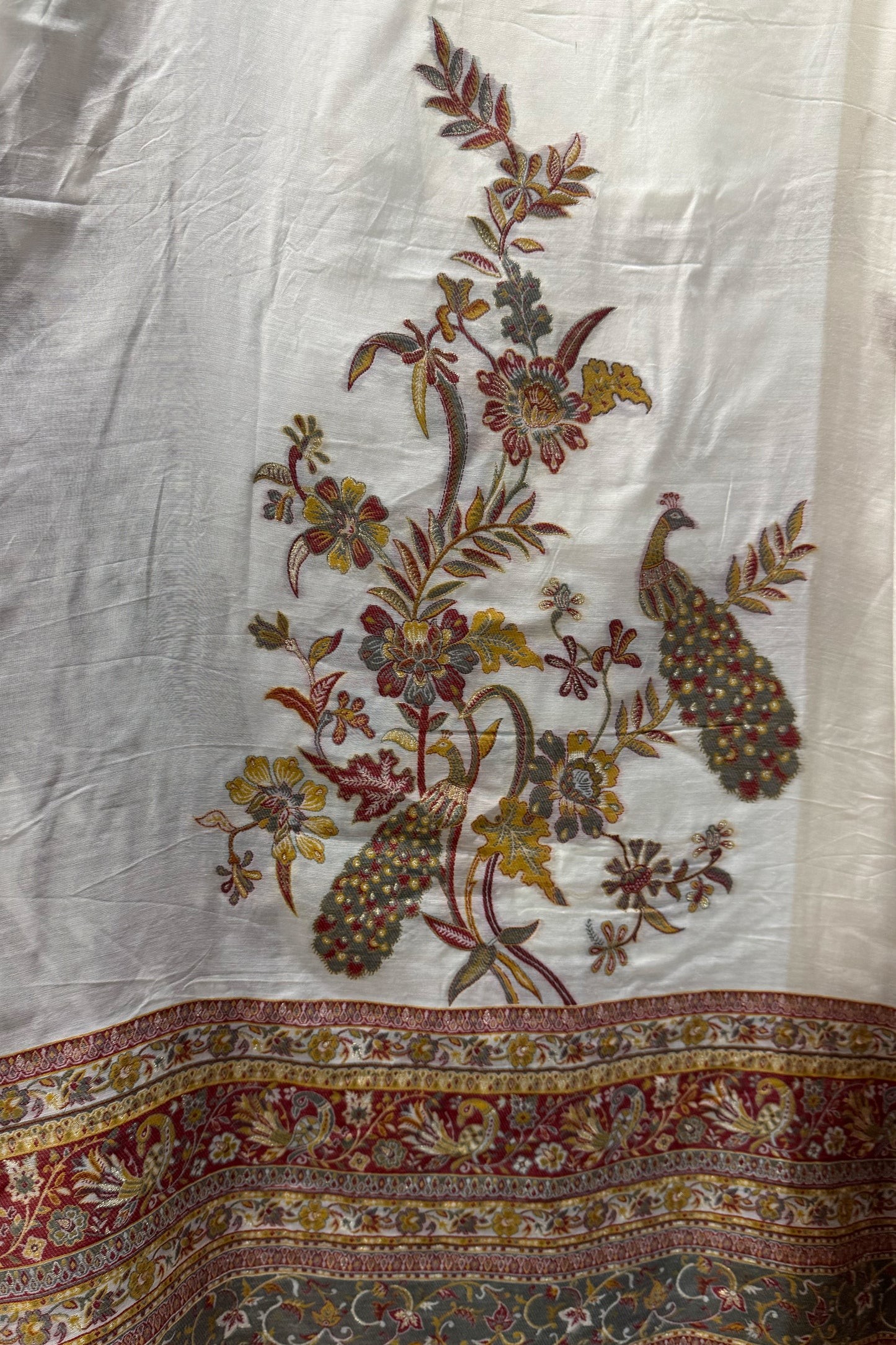 Chanderi Unstitched Woven Suit set